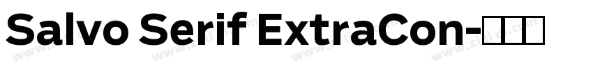 Salvo Serif ExtraCon字体转换